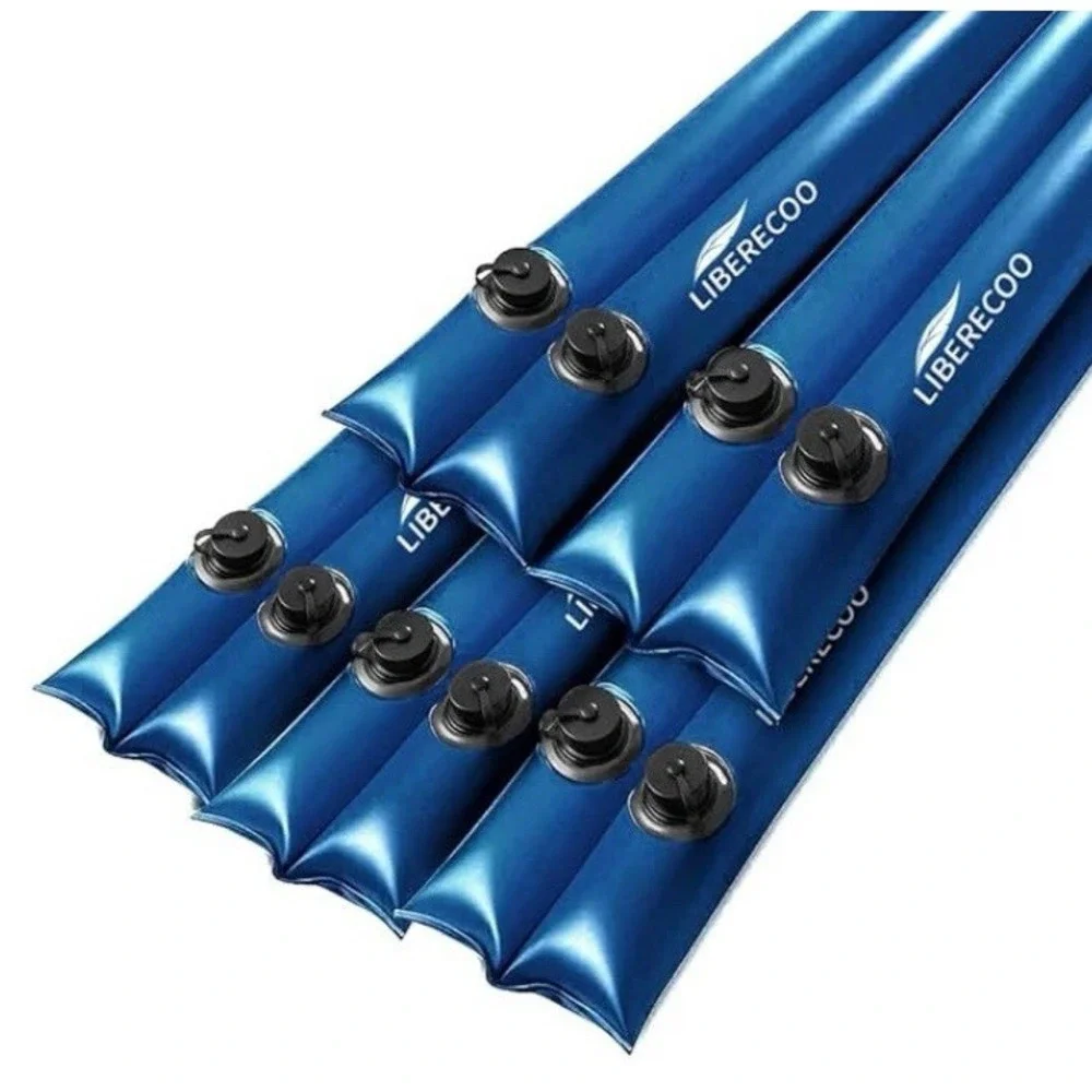 Liberecoo 5 Pack 10ft Dual Chamber Water Weight Tubes for Pool Winter Cover Blue